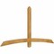 Ekena Millwork Bellingham Rough Sawn Timber Gable Bracket, Western Red Cedar, 84"W x 42"H x 2"D x 4"F, 12/12 Pitch GBW084X42X0204BEL00RWR - alternate 5